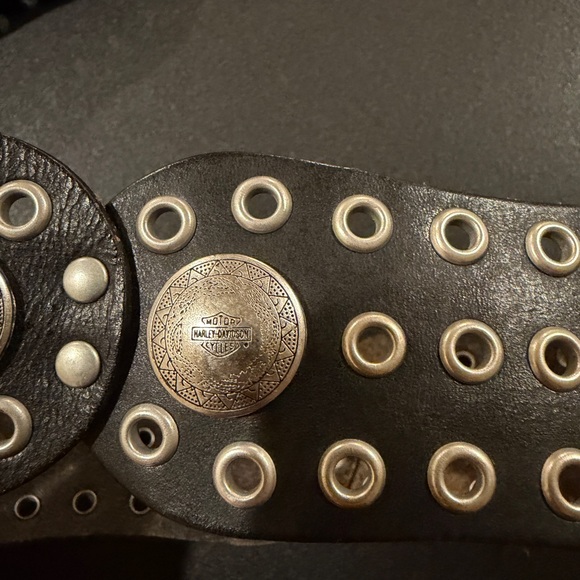 Harley-Davidson Black Belt with Silver Detailing - Picture 5 of 5